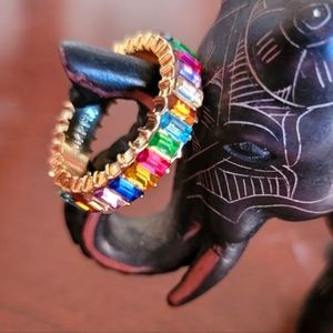 Sugarfix by Baublebar Rainbow "Alidia" Ring (Size 8), Brand New!